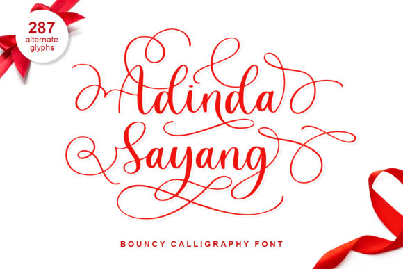 Adinda Sayang: A Versatile Handwritten Font for Professional and Creative Projects