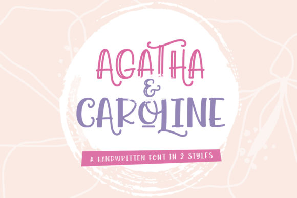 Agatha Caroline: A Timeless Handwritten Font for Elegant Design
