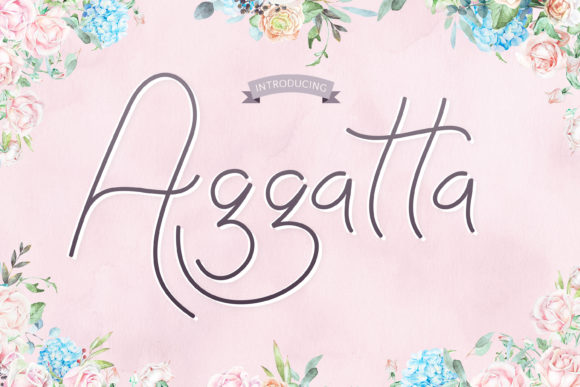 Aggatta: The Timeless Handwritten Font for Every Design Need