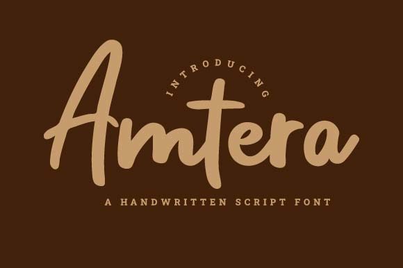 Amtera: A Bold Handwritten Font for Every Need