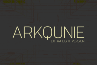 Arkqunie Extra Light: A Versatile and Elegant Typeface for Every Need