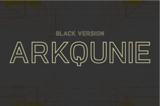 Arkqunie Outline Black: A Versatile Typographic Solution for Modern Design