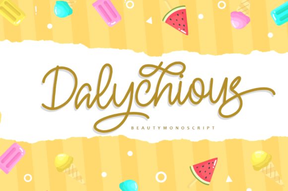 Dalychious: A Handwritten Font with Character