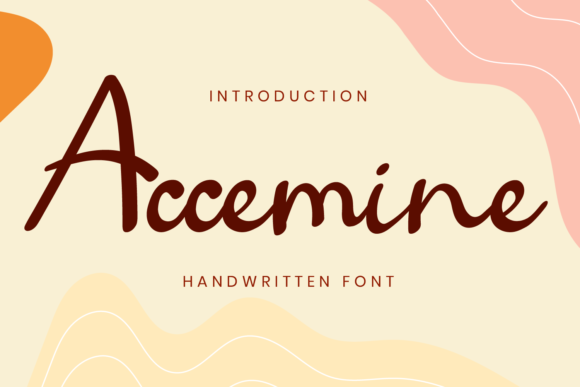 Discover the Elegance of Accemine: A Handwritten Font for Every Design