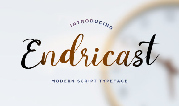 Endricast: A Handwritten Font with Timeless Charm