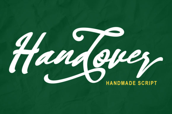 Handover: A Handwritten Font for Elegant Designs