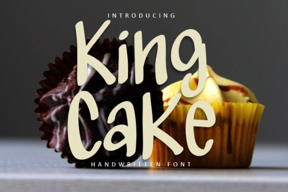 King Cake: A Handwritten Font for Creative Projects