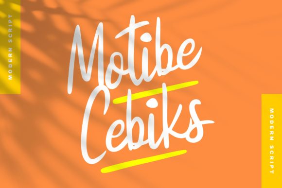Motibe Cebiks: A Handwritten Font for Elegant Design