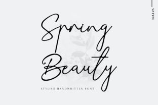 Spring Beauty: A Handwritten Script Font for Creative Excellence