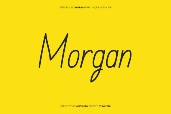 The Timeless Elegance of Morgan: A Handwritten Font for Modern Design
